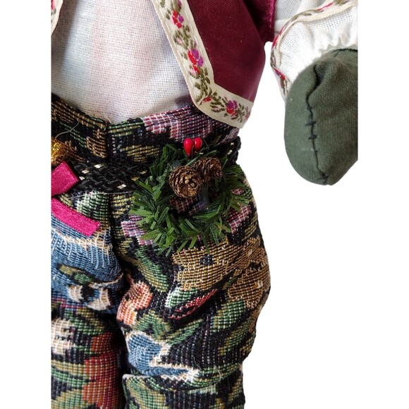 VTG Santa Claus Standing Christmas Figurine Bendable Mantel Decoration Taiwan - Picture 4 of 8